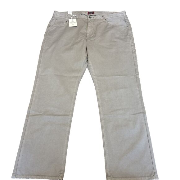 Untuckit Mens 40 x 32 Pants Grey Relaxed Fit Chino New Brand New With Tags - Picture 1 of 13